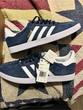 adidas Gazelle Navy Blue White Men's Sneakers